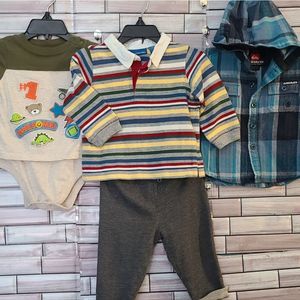 6-9 MONTHS BABY Boys  Interchangeable Outfits.